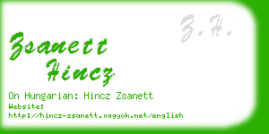 zsanett hincz business card